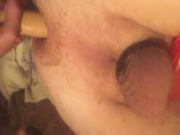 Closeup anal pegging video recorded a home features guy wearing cock ring while being fucked